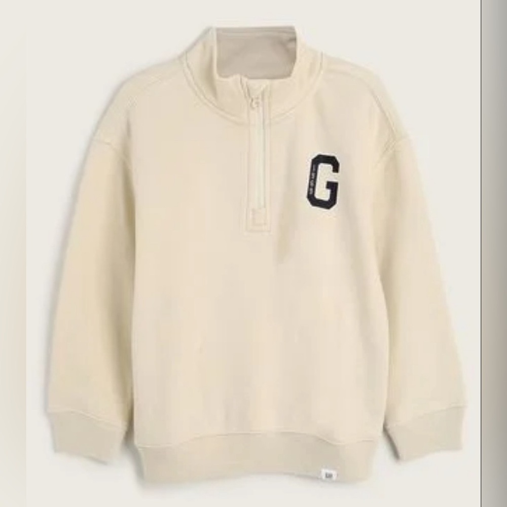 Gap Factory Kids Gap Logo Quarter-Zip Sweatshirt (Size: L)